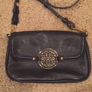 Tory Burch Black Leather Cross Body